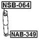 NSB-064 - REAR SHOCK ABSORBER BUSHING
