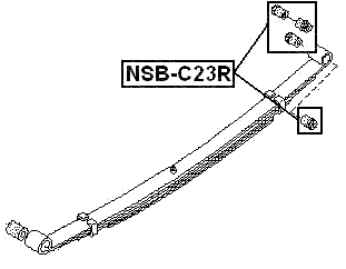 NSB-C23R - REAR SPRING BUSHING