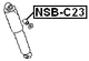 NSB-C23 - REAR SHOCK ABSORBER BUSHING