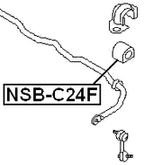 NSB-C24F - FRONT STABILIZER BAR BUSH D26
