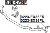 NSB-CV36F - FRONT STABILIZER BAR BUSH D31