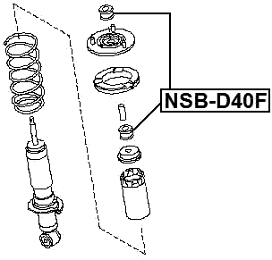 NSB-D40F - FRONT SHOCK ABSORBER BUSHING