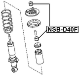 NSB-D40F - FRONT SHOCK ABSORBER BUSHING