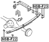 NSB-F22 - REAR LEAF SPRING BUSHING FRONT