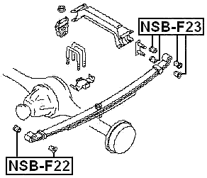 NSB-F22 - REAR LEAF SPRING BUSHING FRONT