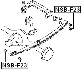 NSB-F23 - REAR SPRING BUSHING