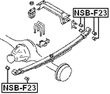 NSB-F23 - REAR SPRING BUSHING