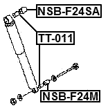 NSB-F24M - REAR SHOCK ABSORBER BUSHING