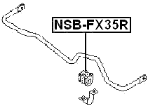 NSB-FX35R - REAR STABILIZER BAR BUSH D24