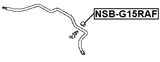 NSB-G15RAF - FRONT STABILIZER BAR BUSH D24.5