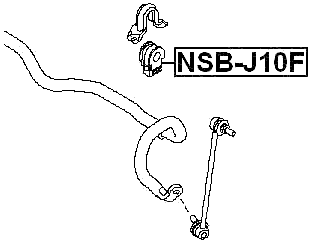 NSB-J10F - FRONT STABILIZER BAR BUSH D23