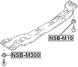 NSB-M300 - ENGINE FRONT CROSS MEMBER BUSHING