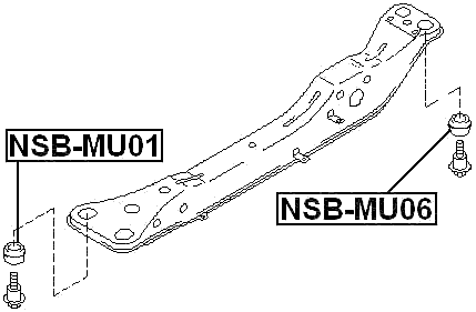 NSB-MU01 - ENGINE FRONT CROSS MEMBER BUSHING