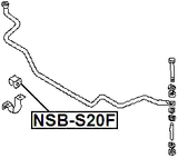 NSB-S20F - FRONT STABILIZER BAR BUSH D24