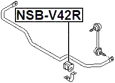 NSB-V42R - REAR STABILIZER BAR BUSH D20