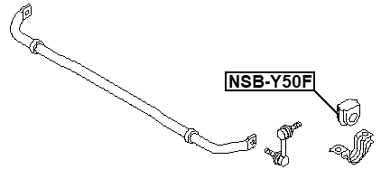 NSB-Y50F - FRONT STABILIZER BAR BUSH D29.5
