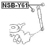 NSB-Y61 - REAR SHOCK ABSORBER BUSHING