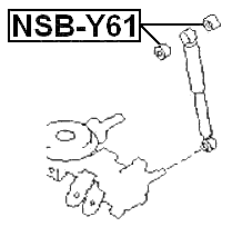 NSB-Y61 - REAR SHOCK ABSORBER BUSHING