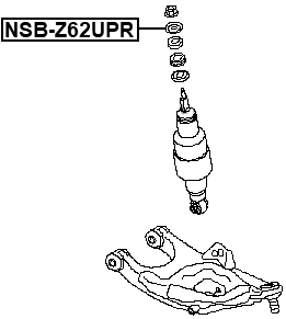 NSB-Z62UPR - REAR SHOCK ABSORBER BUSHING