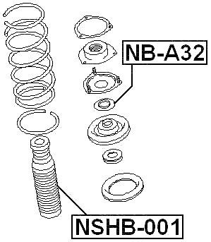 NSHB-001 - FRONT SHOCK ABSORBER BOOT