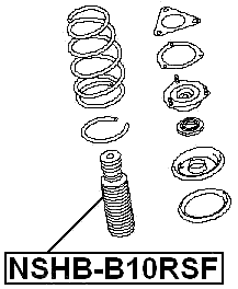 NSHB-B10RSF - FRONT SHOCK ABSORBER BOOT