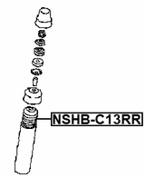 NSHB-C13RR - BOOT WITH JOUNCE BUMPER REAR SHOCK ABSORBER