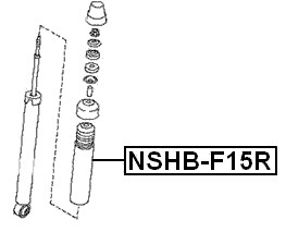 NSHB-F15R - REAR SHOCK ABSORBER BOOT