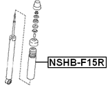 NSHB-F15R - REAR SHOCK ABSORBER BOOT
