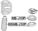 NSHB-J10F - FRONT SHOCK ABSORBER BOOT