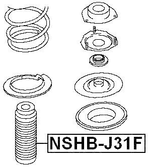 NSHB-J31F - FRONT SHOCK ABSORBER BOOT