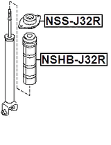 NSHB-J32R - REAR SHOCK ABSORBER BOOT