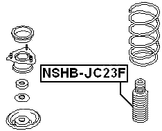 NSHB-JC23F - FRONT SHOCK ABSORBER BOOT
