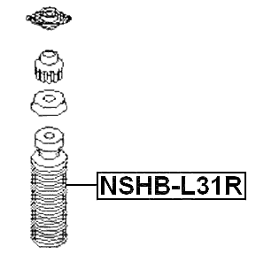 NSHB-L31R - REAR SHOCK ABSORBER BOOT