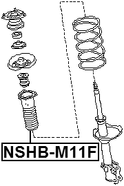 NSHB-M11F - FRONT SHOCK ABSORBER BOOT