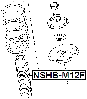 NSHB-M12F - BOOT WITH JOUNCE BUMPER FRONT SHOCK ABSORBER