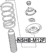 NSHB-M12F - BOOT WITH JOUNCE BUMPER FRONT SHOCK ABSORBER