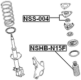 NSHB-N15F - FRONT SHOCK ABSORBER BOOT