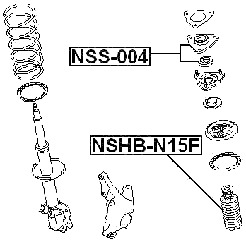 NSHB-N15F - FRONT SHOCK ABSORBER BOOT