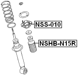 NSHB-N15R - REAR SHOCK ABSORBER BOOT