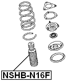 NSHB-N16F - FRONT SHOCK ABSORBER BOOT