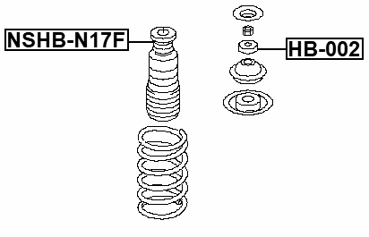 NSHB-N17F - FRONT SHOCK ABSORBER BOOT