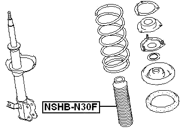 NSHB-N30F - FRONT SHOCK ABSORBER BOOT