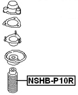 NSHB-P10R - REAR SHOCK ABSORBER BOOT