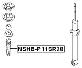 NSHB-P11SR20 - FRONT SHOCK ABSORBER BOOT