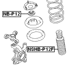 NSHB-P12F - FRONT SHOCK ABSORBER BOOT