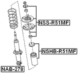 NSHB-R51MF - FRONT SHOCK ABSORBER BOOT