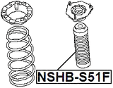 NSHB-S51F - BOOT WITH JOUNCE BUMPER FRONT SHOCK ABSORBER