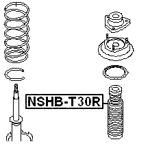 NSHB-T30R - REAR SHOCK ABSORBER BOOT