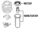 NSHB-T32F-KIT - BOOT WITH JOUNCE BUMPER FRONT SHOCK ABSORBER KIT