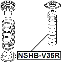 NSHB-V36R - REAR SHOCK ABSORBER BOOT